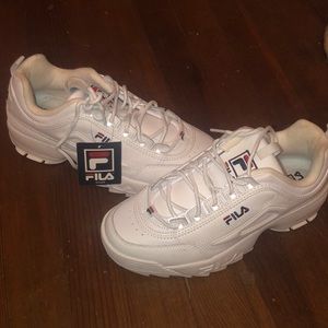 Women’s White Fila Tennis Shoes